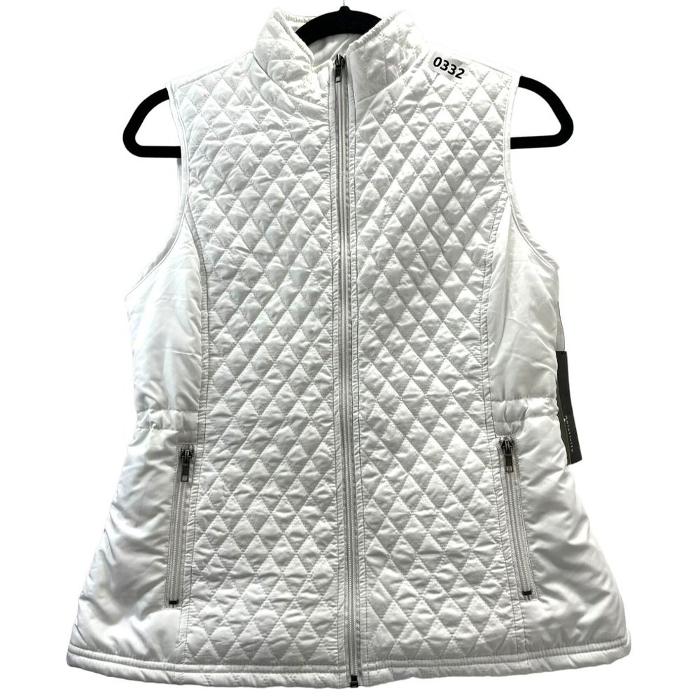 RELATIVITY OUTWEAR, Women VEST, sleeveLESS, SIZE S, COLOR WHITE